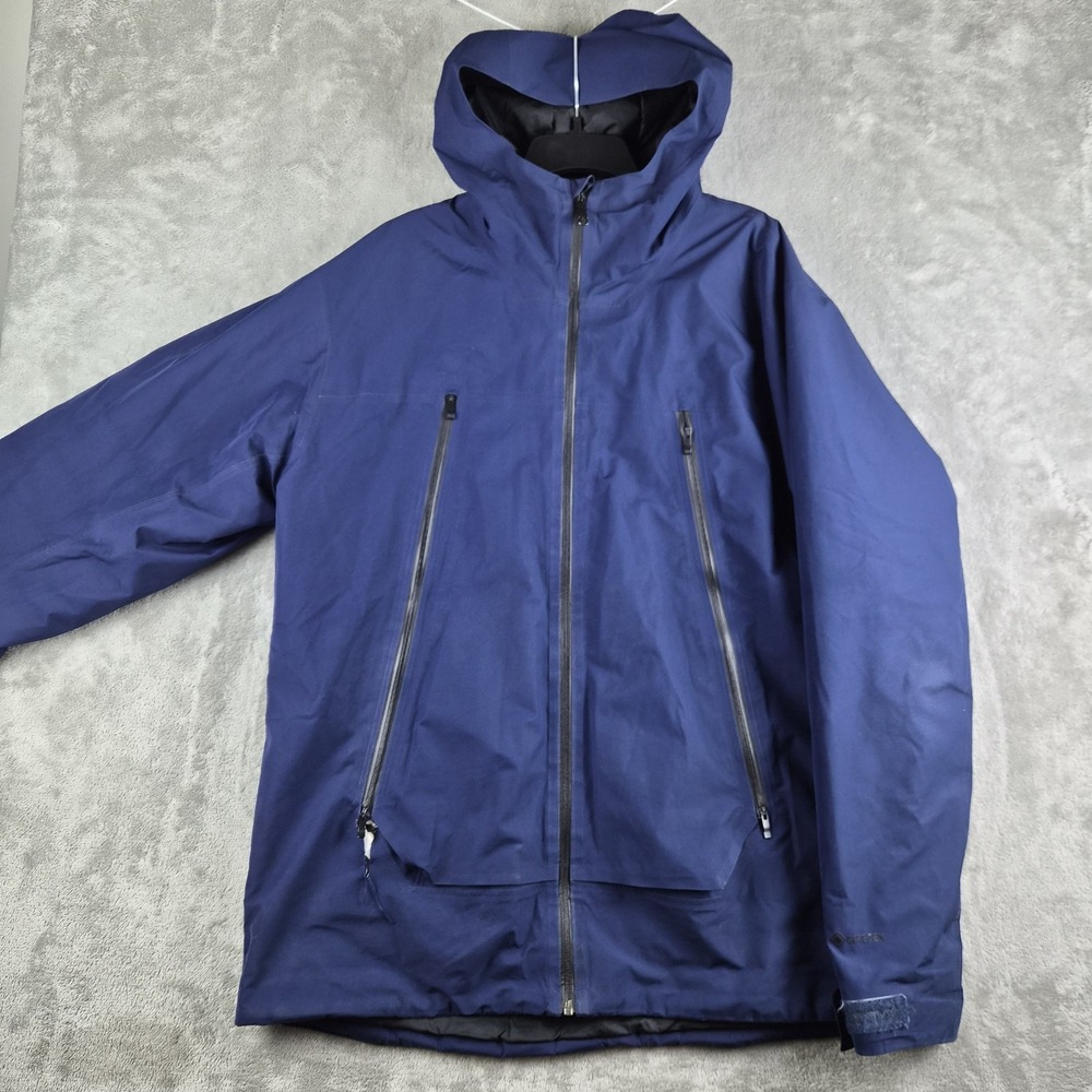 Marmot Gore Tex Primaloft Jacket Mens Blue XL Hooded Waterproof Insulated Casual